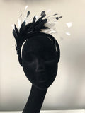 Blair Headpiece in Black and Ivory