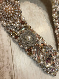 Large Collar - Pearl Rosegold & Silver