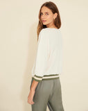 Cream Striped Sweater