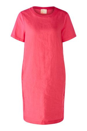 Linen Dress in Raspberry