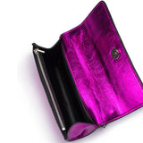 Fuchsia Lola Metallic Bag