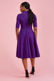 Leyla Midi Dress in Purple