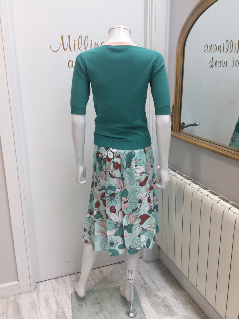 Mint Pleated Skirt