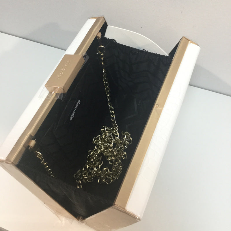 White Caterina Crock Bag