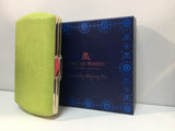 Woven Lime Clutch
