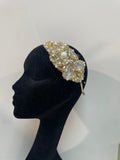 Plumeria in Silver Gold and Pearl