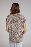 T-shirt with Paisley Front and Leopard Print Back