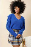 Blue vneck Sweater