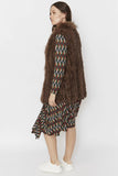 Chocolate Long Fox & Coney Gilet