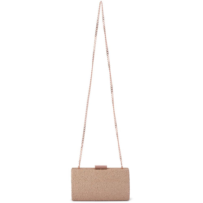 Rose-Gold Joelle Metallic Hotfix Bag