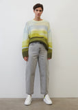 Landscape oversized jumper with new and alpaca wool
