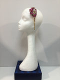 Iris in Fuschia, Hot Pink and Gold