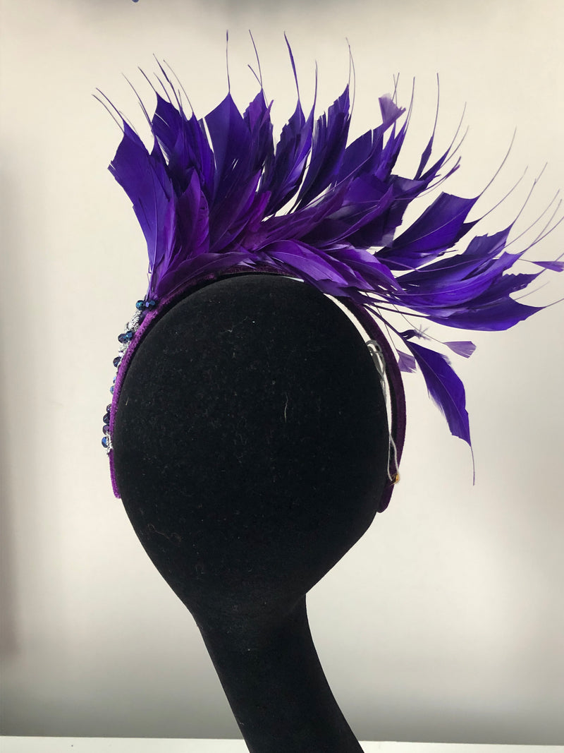 Blair Headpiece in Purple