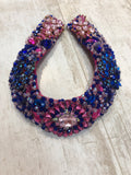 Large Collar - Pink Blue & Multicoloured