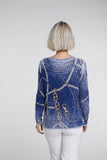 Sweater with Rope and Chain Print