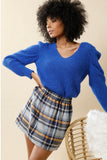 Blue vneck Sweater