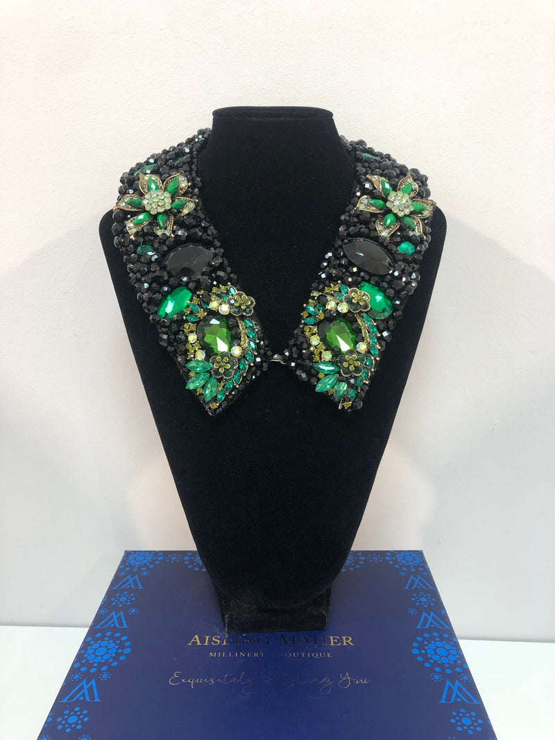 Large Collar - Black & Green