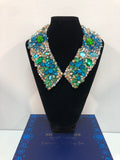 Large Collar - Green Blue & Aqua