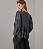 Shale Blouse with Ruffles