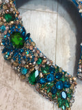 Large Collar - Green Blue & Aqua