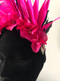 Blair Headpiece in Black and Pink