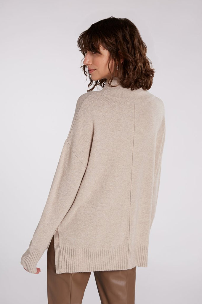 Stone Melange Pocket Sweater
