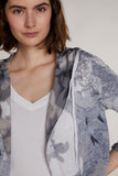 Grey Short Cardigan with Hood