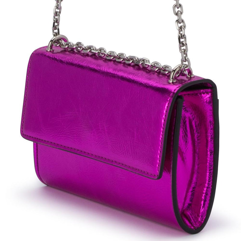 Fuchsia Lola Metallic Bag