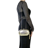 Gold Medusa Snake Textured Bag