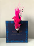 Blair Headpiece in Black and Pink