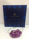 Iris in Purple Gold and Silver