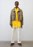 Relaxed Fit Super Croppec Trench Style Jacket