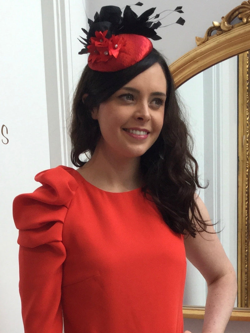 red black headpiece