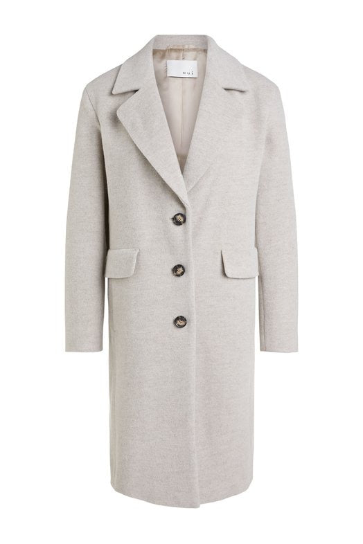 Stone Wool and Cashmere Mix Coat