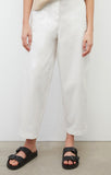 Trousers in stretch twill fabric