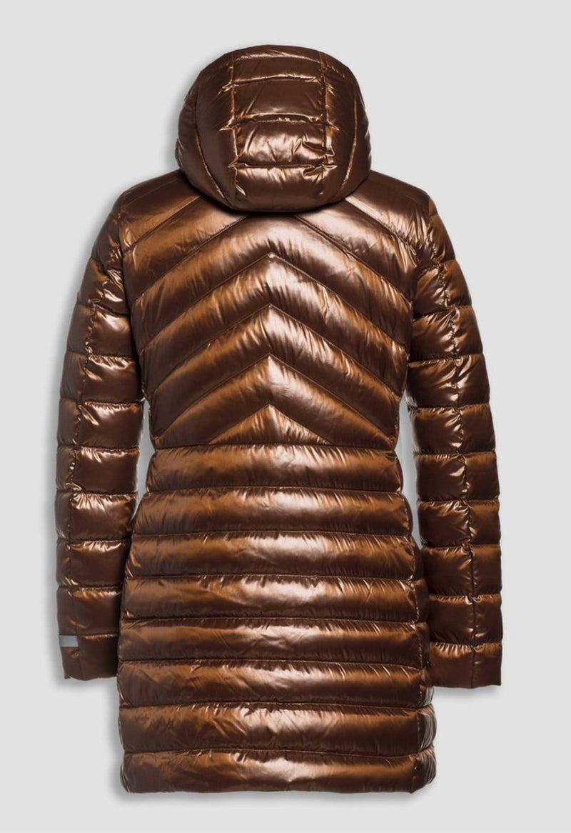 Brown Fitted Puffa Coat