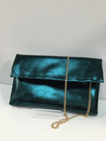 Metallic Emerald  Clutch Bag