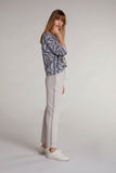 Jogger Pants With Stripe Detail Beige
