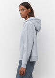 Organic Cotton Hooded Sweatshirt in Light Blue