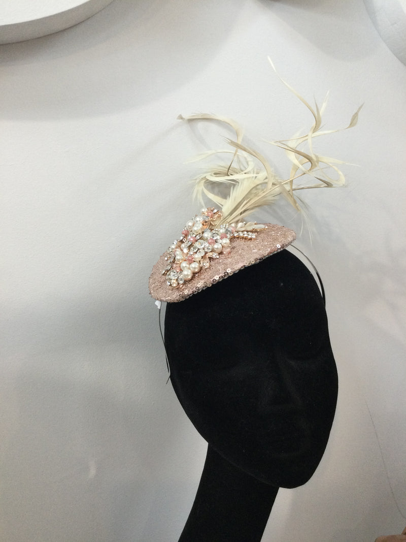 Lily rose rose gold headpiece