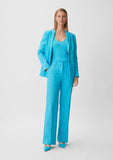 Flared Suit Trouser in Turquoise
