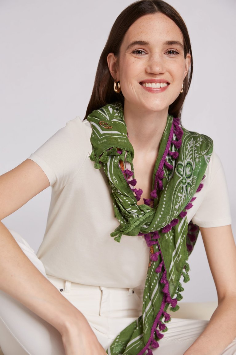 Green Lilac Scarf