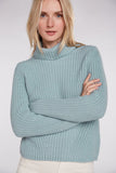 Ice Blue Roll Neck Sweater