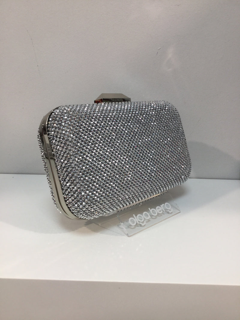 Klara Clutch Bag in Silver