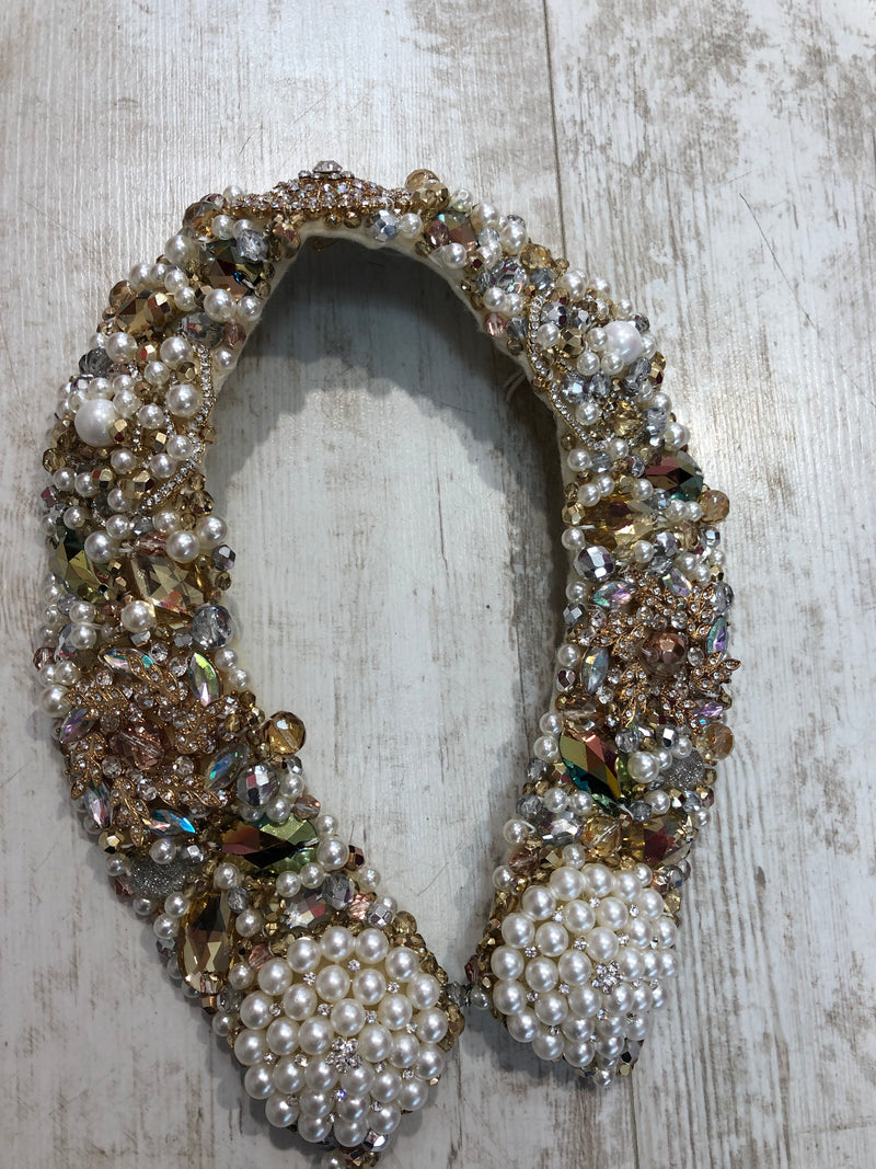 Large Collar - Pearl and Gold