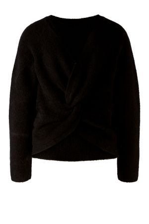 Black Jumper with Knotted Back