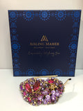 Plumeria in Purple, Pinks and Gold