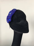 Plumeria Headpiece in Royal Blue