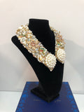 Large Collar - Pearl and Gold