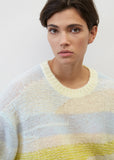 Landscape oversized jumper with new and alpaca wool